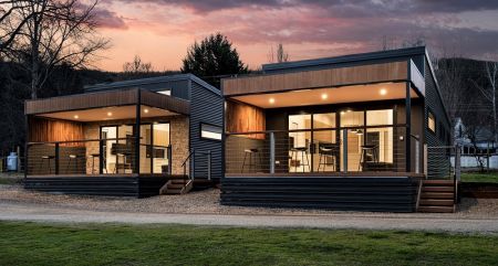 Example of Jetty View Cabin look - YMH project in Bright VIC