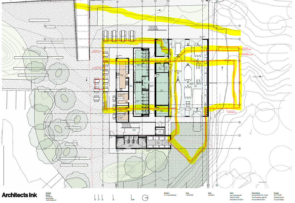 Surf Club & Kiosk floor plan old vs new