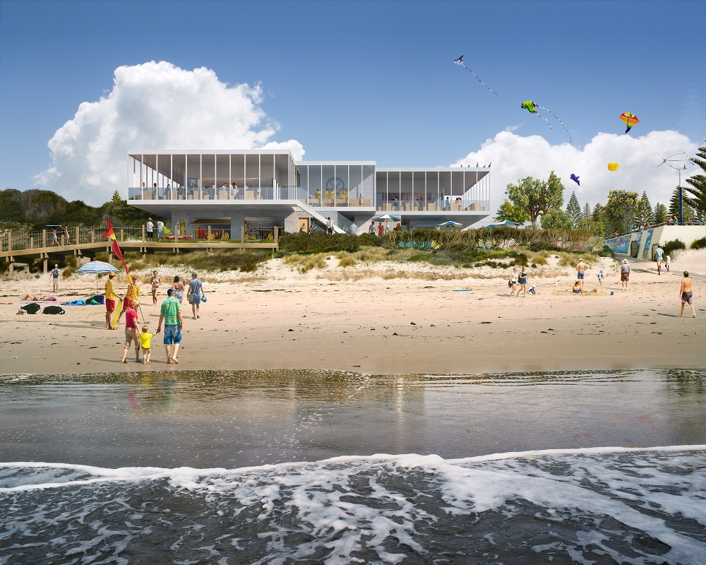 Artist Impression of Normanville SLSC and Kiosk
